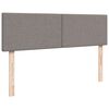 vidaXL Οθωμανικό κρεβάτι με στρώματα Taupe 180x200cm ύφασμα