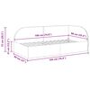vidaXL Κρεβάτι Γωνίας με κεφαλάρι Τιρκουάζ 90 x 190 cm Βελούδο