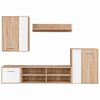 vidaXL &Sigma;&epsilon;&tau; &epsilon;&pi;ί&pi;&lambda;&omicron;&upsilon; &tau;&eta;&lambda;&epsilon;ό&rho;&alpha;&sigma;&eta;&sigmaf; &Epsilon;&pi;&iota;&tau;&omicron;ί&chi;&iota;&omicron; 5 pcs &Lambda;&epsilon;&upsilon;&kappa;ό &kappa;&alpha;&iota; &xi;ύ&lambda;&omicron; Sonoma