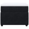 vidaXL Κρεβάτι Boxspring με Στρώμα Μαύρο 90x200 εκ. Βελούδινο