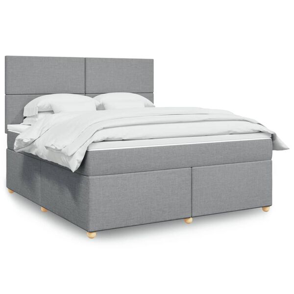 vidaXL &Kappa;&rho;&epsilon;&beta;ά&tau;&iota; Boxspring &mu;&epsilon; &Sigma;&tau;&rho;ώ&mu;&alpha; &Alpha;&nu;&omicron;&iota;&chi;&tau;ό &Gamma;&kappa;&rho;&iota; 180x200 &epsilon;&kappa;. &Upsilon;&phi;&alpha;&sigma;&mu;ά&tau;&iota;&nu;&omicron;