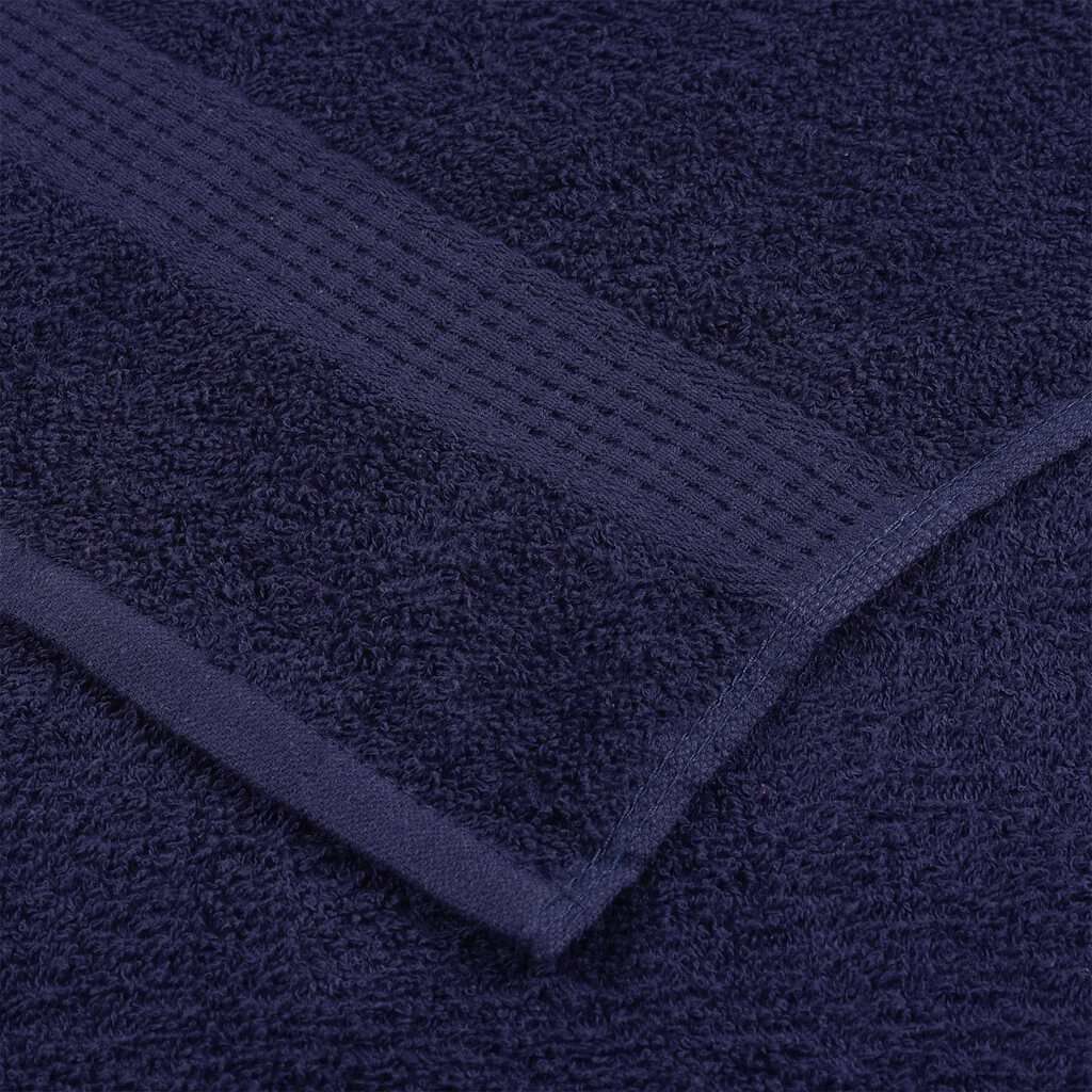 vidaXL Πετσέτες 4 τεμάχια Ναυτικό Μπλε 100x200 cm 360 gsm 100% βαμβάκι