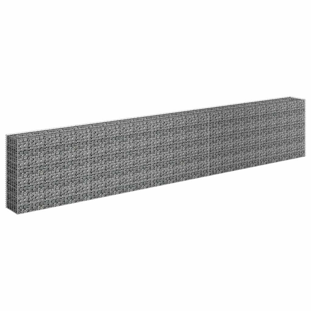 vidaXL Συρματοκιβώτιο-Γλάστρα Υπερυψωμένη 450x30x90 εκ. Γαλβ. Χάλυβας