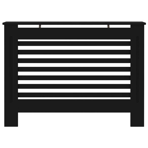 vidaXL Κάλυμμα Καλοριφέρ Μαύρο 112 x 19 x 81,5 εκ. από MDF