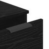 vidaXL Πλαϊνό γραφείο με συρτάρι 3 pcs Μαύρη Οξυά 181 x 30 x 70 εκ.