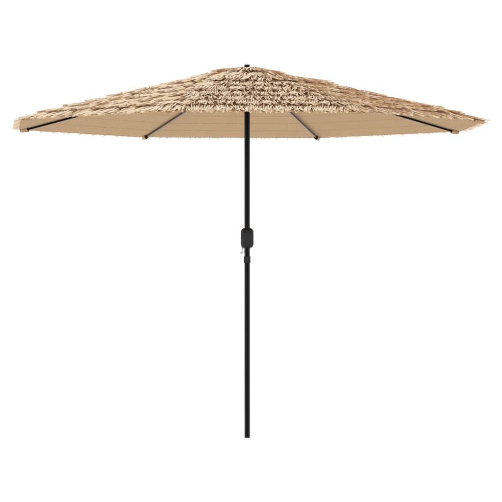 vidaXL Ομπρέλα Κήπου με Ατσάλινο Ιστό Καφέ 324x324x247 εκ.