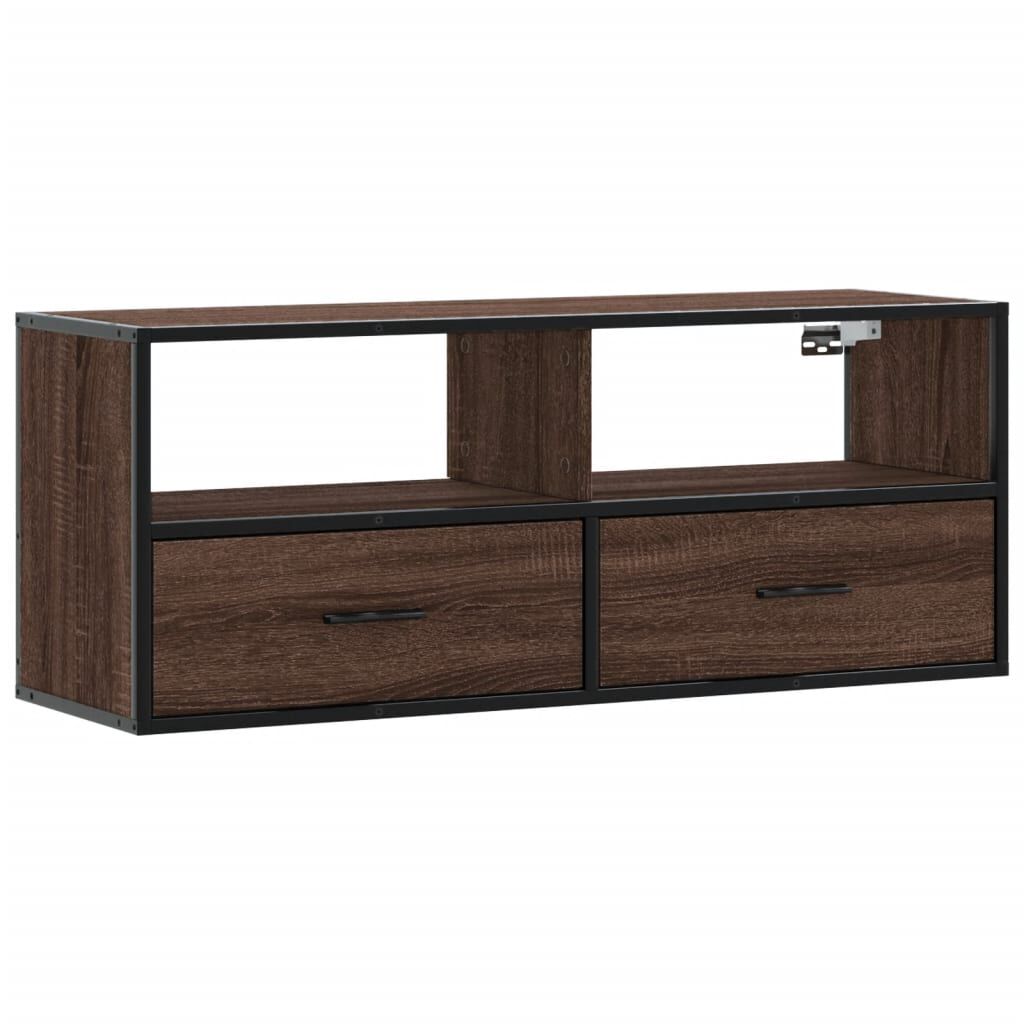 vidaXL Έπιπλο Τηλεόρασης Καφέ Δρυς 100x31x39,5 εκ. Επεξεργασμένο Ξύλο