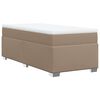 vidaXL Κρεβάτι Boxspring με Στρώμα Καπουτσίνο 100x200εκ.από Συνθ.Δέρμα