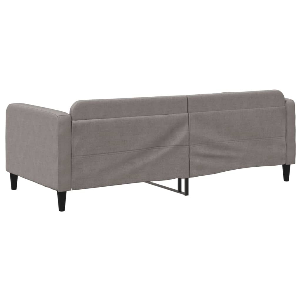 vidaXL Καναπές Κρεβάτι Taupe 90 x 200 εκ. Υφασμάτινος