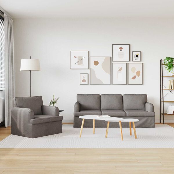 vidaXL &Kappa;&alpha;&nu;&alpha;&pi;έ&sigmaf; 2 pcs Taupe