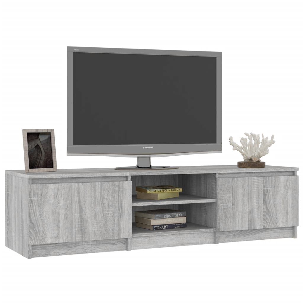 vidaXL Έπιπλο Τηλεόρασης Γκρι Sonoma 140x40x35,5 εκ. από Επεξεργ. Ξύλο