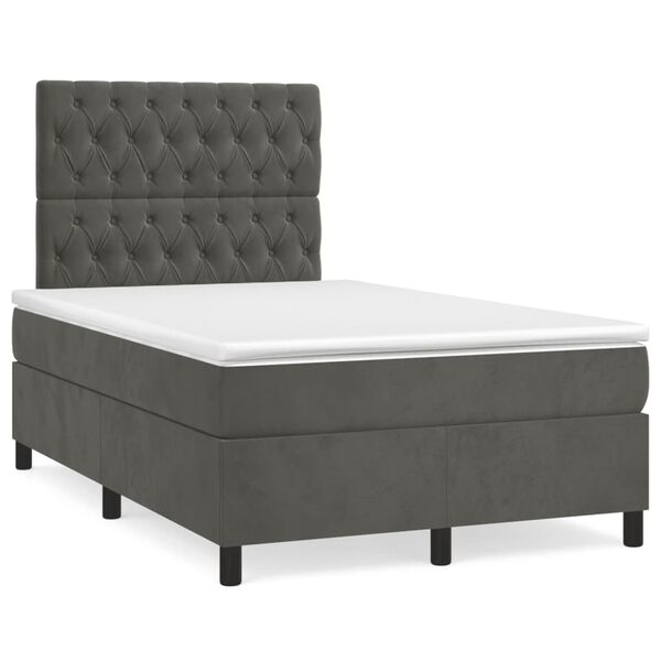 vidaXL &Kappa;&rho;&epsilon;&beta;ά&tau;&iota; Boxspring &mu;&epsilon; &Sigma;&tau;&rho;ώ&mu;&alpha; &Sigma;&kappa;&omicron;ύ&rho;&omicron; &Gamma;&kappa;&rho;&iota; 120x190 &epsilon;&kappa;. &Beta;&epsilon;&lambda;&omicron;ύ&delta;&iota;&nu;&omicron;