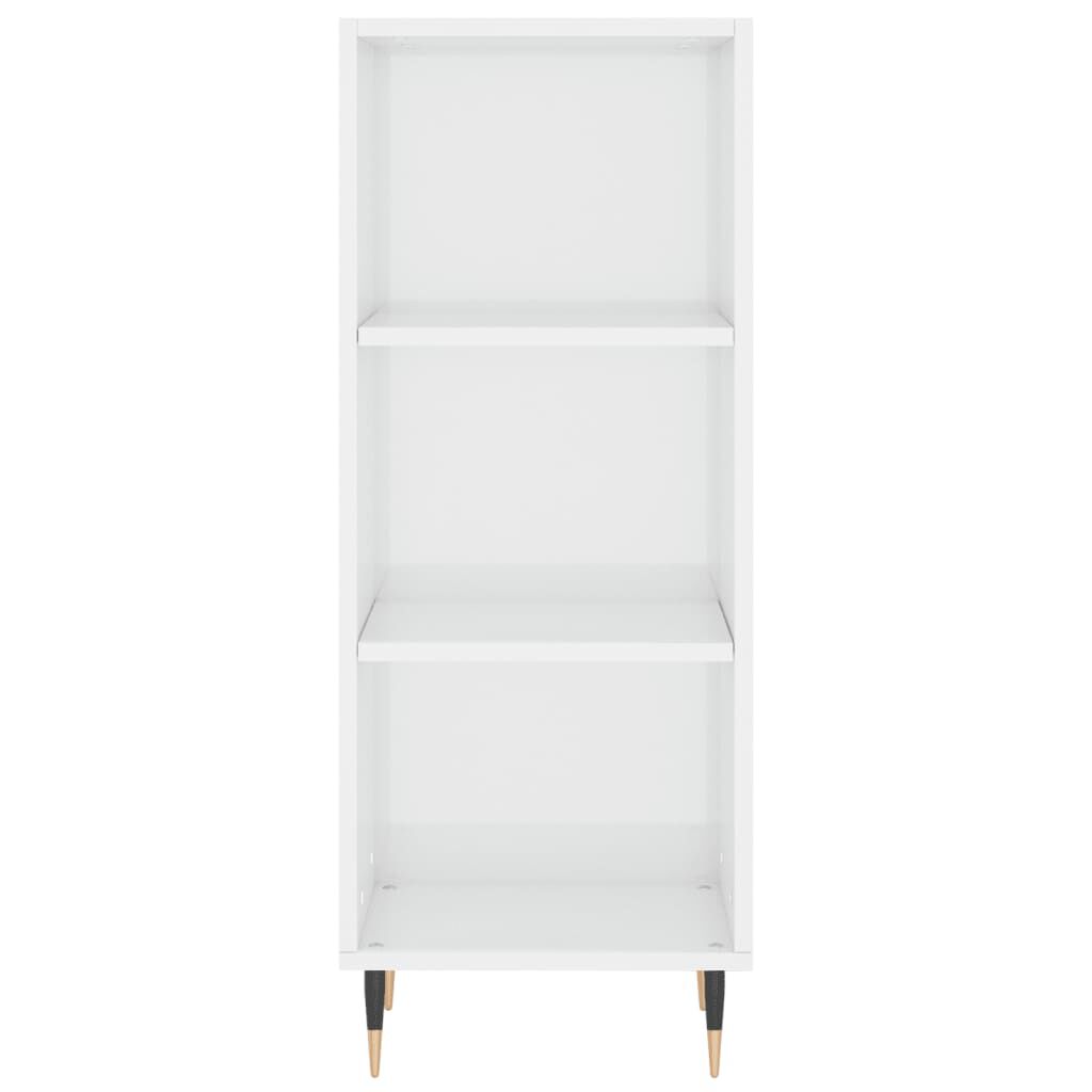 vidaXL Ντουλάπι Γυαλιστερό Λευκό 34,5 x 32,5 x 90 εκ. Επεξεργ. Ξύλο