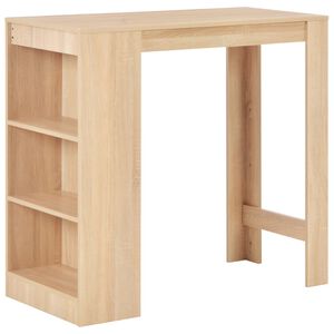 vidaXL &Tau;&rho;&alpha;&pi;έ&zeta;&iota; &Mu;&pi;&alpha;&rho; &mu;&epsilon; &Rho;ά&phi;&iota; &Chi;&rho;ώ&mu;&alpha; &Delta;&rho;&upsilon;ό&sigmaf; 110 x 50 x 103 &epsilon;&kappa;.