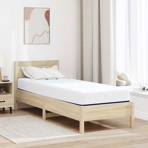 vidaXL Στρώμα Λευκό, Μπλε 70 x 200 cm Pěna