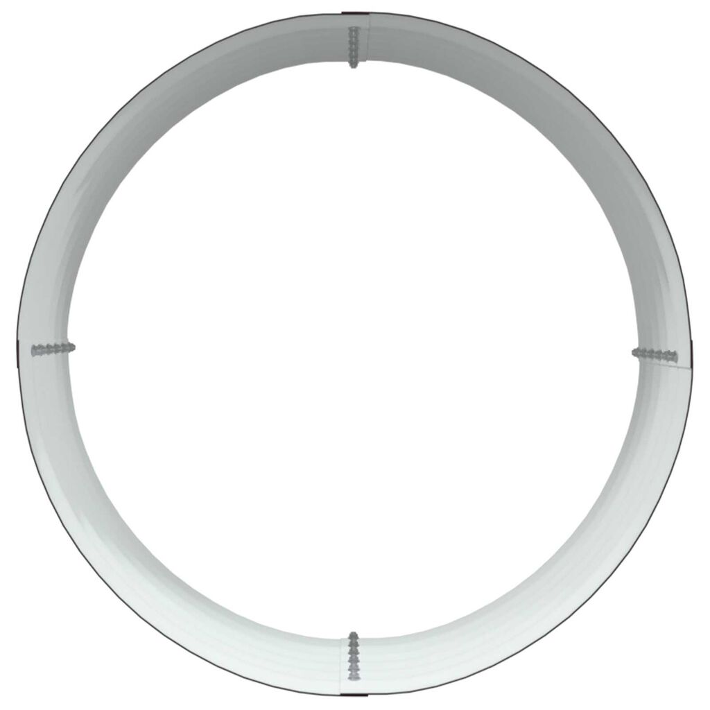 vidaXL Κήπος Υψηλό Κρεβάτι Καφέ 80x80x44 εκ. από Γαλβανισμένο Ατσάλι