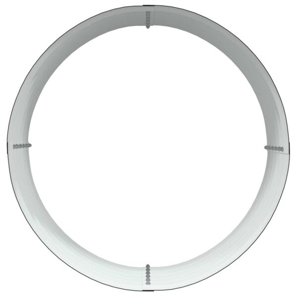 vidaXL Κήπος Υψηλό Κρεβάτι Καφέ 80x80x44 εκ. από Γαλβανισμένο Ατσάλι