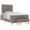 vidaXL &Kappa;&rho;&epsilon;&beta;ά&tau;&iota; &mu;&epsilon; &epsilon;&lambda;&alpha;&tau;ή&rho;&iota;&alpha; &mu;&epsilon; &kappa;&epsilon;&phi;&alpha;&lambda;ά&rho;&iota; Taupe 120 x 200 cm ύ&phi;&alpha;&sigma;&mu;&alpha;