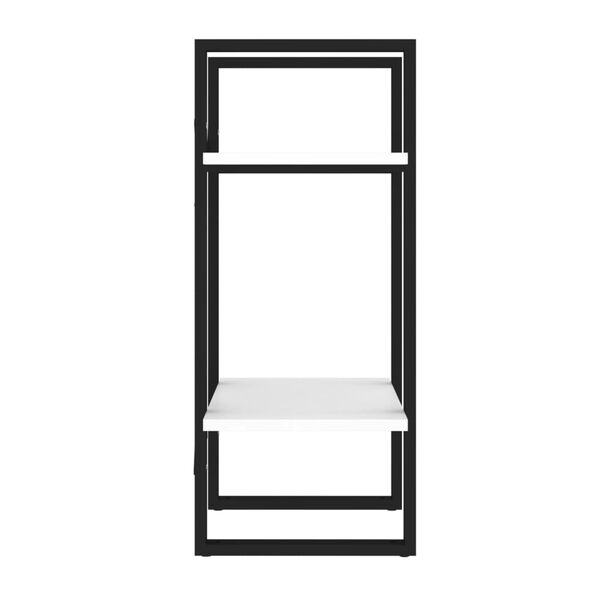 vidaXL Βιβλιοθήκη με 2 Ράφια Λευκή 40 x 30 x 70 εκ. από Επεξ. Ξύλο