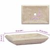 vidaXL Νιπτήρας Κρεμ 50 x 35 x 10 εκ. Μαρμάρινος