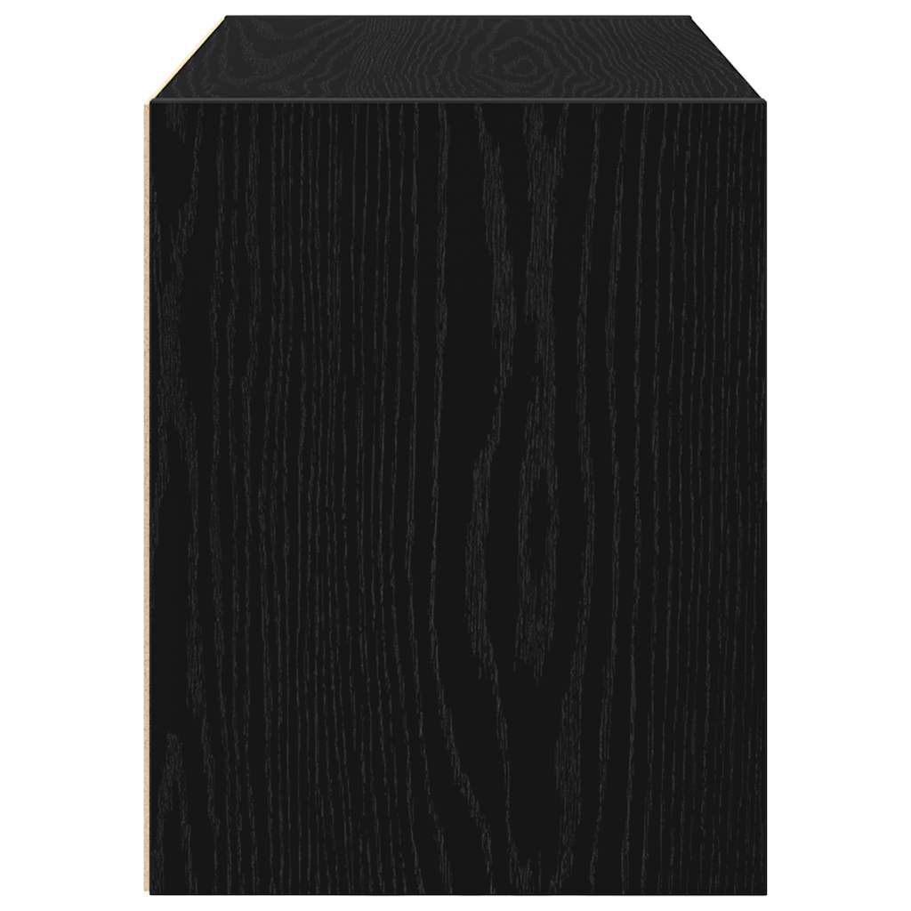 vidaXL Ντουλάπι με 2 συρτάρια Μαύρη δρυς 60x31x40 cm Ξύλινη κατασκευή