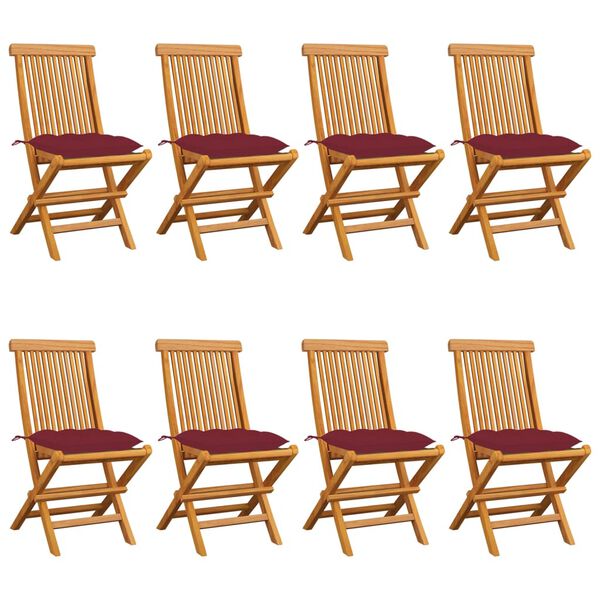 vidaXL &Kappa;&alpha;&rho;έ&kappa;&lambda;&epsilon;&sigmaf; &Kappa;ή&pi;&omicron;&upsilon; 8 &tau;&epsilon;&mu;. &alpha;&pi;ό &Mu;&alpha;&sigma;ί&phi; &Xi;ύ&lambda;&omicron; Teak &mu;&epsilon; &Mu;&pi;&omicron;&rho;&nu;&tau;ό &Mu;&alpha;&xi;&iota;&lambda;ά&rho;&iota;&alpha;