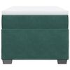 vidaXL Κρεβάτι Boxspring με Στρώμα Σκούρο Πράσινο 100x200εκ. Βελούδινο