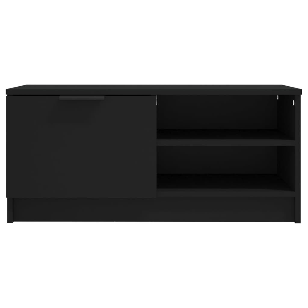 vidaXL Έπιπλο Τηλεόρασης Μαύρο 80 x 35 x 36,5 εκ. Επεξεργασμένο Ξύλο