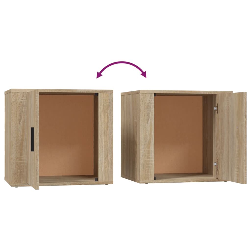 vidaXL Κομοδίνα 2 τεμ. Sonoma Δρυς 50 x 39 x 47 εκ.