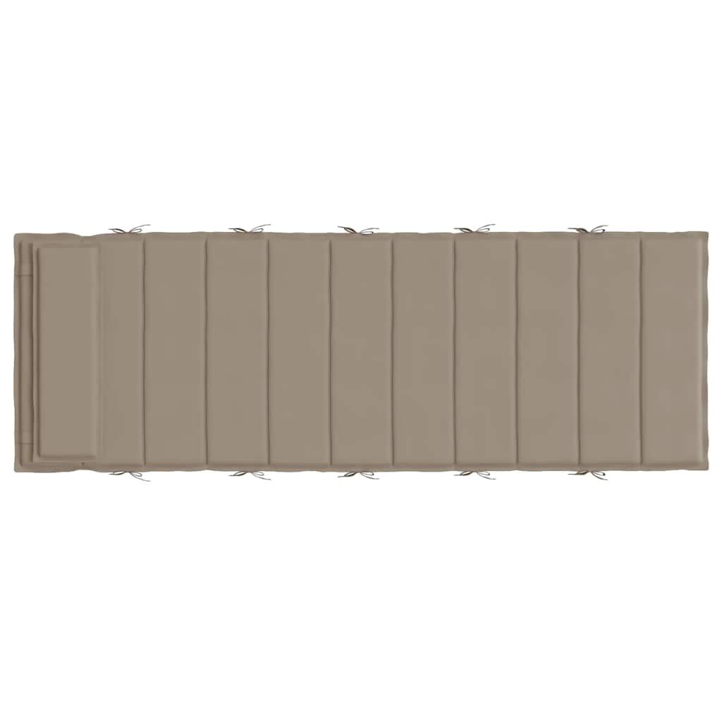 vidaXL Μαξιλάρι Ξαπλώστρας Taupe 180x60x4 εκ. από Ύφασμα Oxford