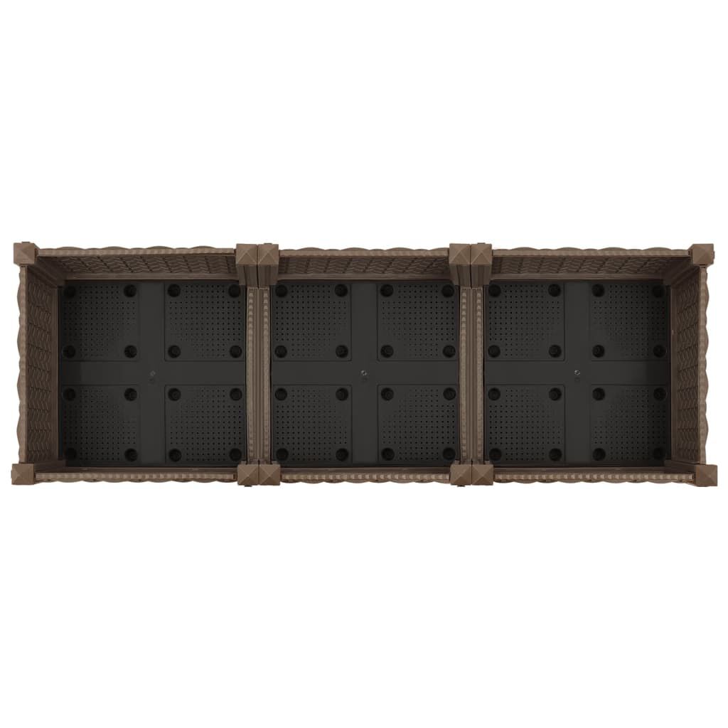 vidaXL Ζαρντινιέρα 120 x 40 x 23 εκ. από Πολυπροπυλένιο
