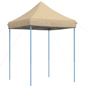 vidaXL Τέντα Εκδηλώσεων Πτυσσόμενη Pop-Up Μπεζ 200x200x306 εκ.