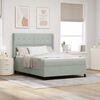 vidaXL &Kappa;&rho;&epsilon;&beta;ά&tau;&iota; Box Spring LED &mu;&epsilon; &Sigma;&tau;&rho;ώ&mu;&alpha; &Alpha;&nu;&omicron;&iota;&chi;&tau;ό &gamma;&kappa;&rho;&iota; 140 x 190 cm