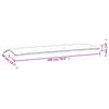 vidaXL Μαξιλάρι Πάγκου Κήπου Τιρκουάζ 180x50x7 εκ. Ύφασμα Oxford