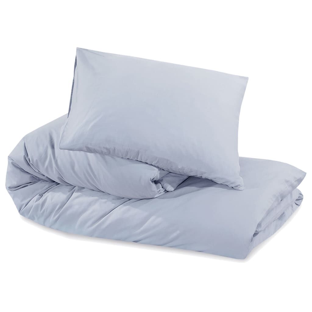 vidaXL Σετ Παπλωματοθήκης Γκρι 240x220 εκ. Βαμβακερό