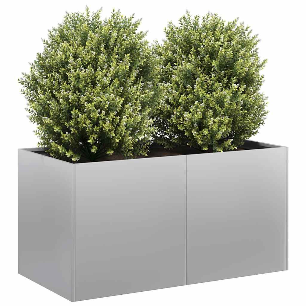 vidaXL Ζαρντινιέρα 80x40x40 εκ. από Γαλβανισμένο Ατσάλι