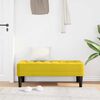 vidaXL παγκάκι Κίτρινο 113 x 57 x 39 εκ. Βελούδο