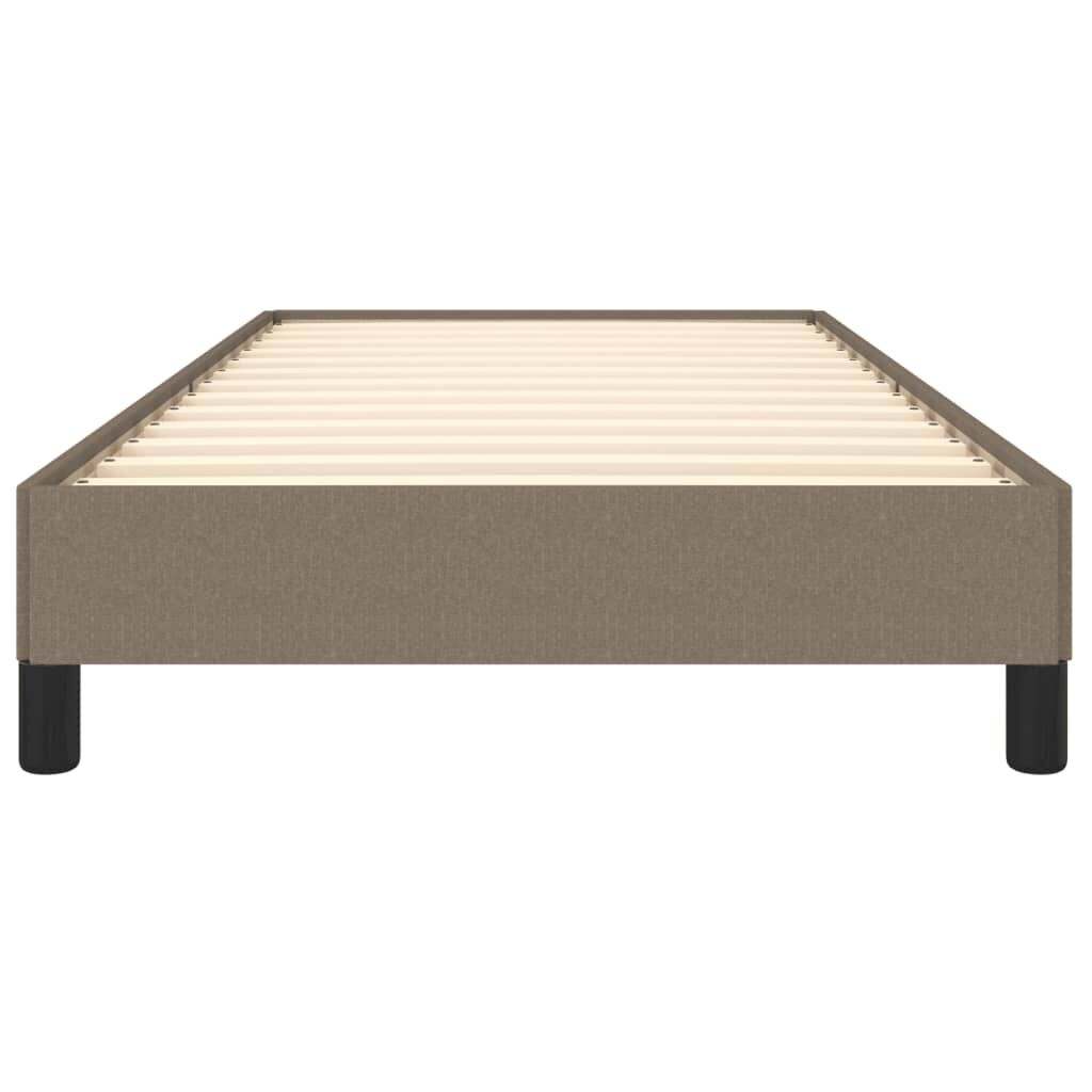 vidaXL Σκελετός Κρεβατιού Χωρίς Στρώμα Taupe 100 x 200 εκ. Υφασμάτινο