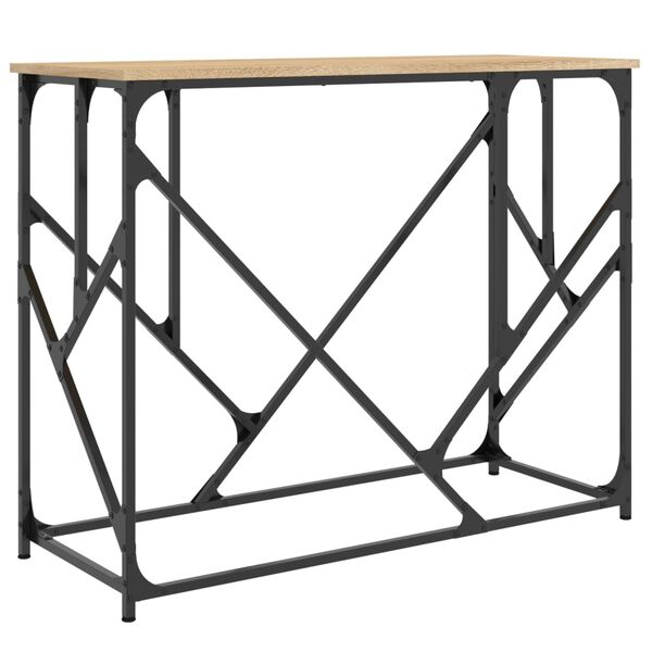 vidaXL Τραπέζι Κονσόλα Sonoma Δρυς 100x40x80 εκ. Επεξεργασμένο Ξύλο