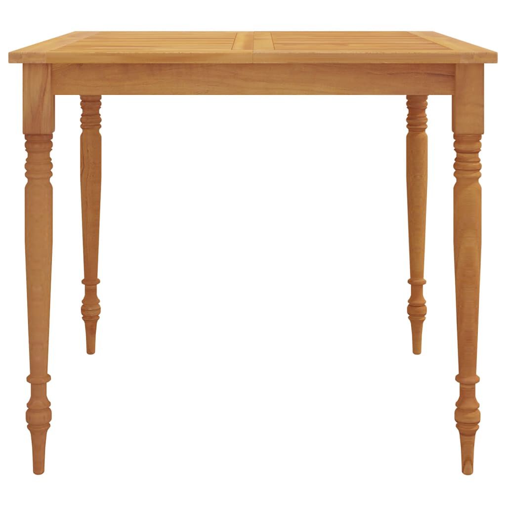 vidaXL Τραπέζι Batavia 85 x 85 x 75 εκ. από Μασίφ Ξύλο Teak
