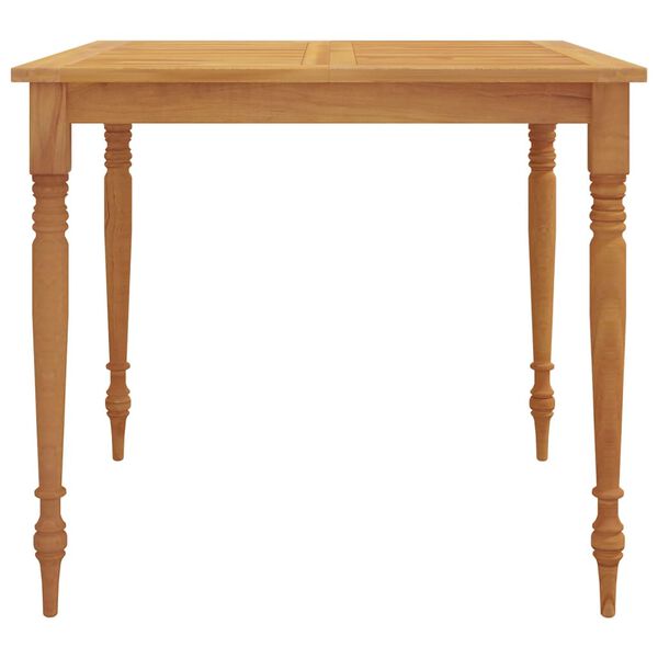 vidaXL Τραπέζι Batavia 85 x 85 x 75 εκ. από Μασίφ Ξύλο Teak