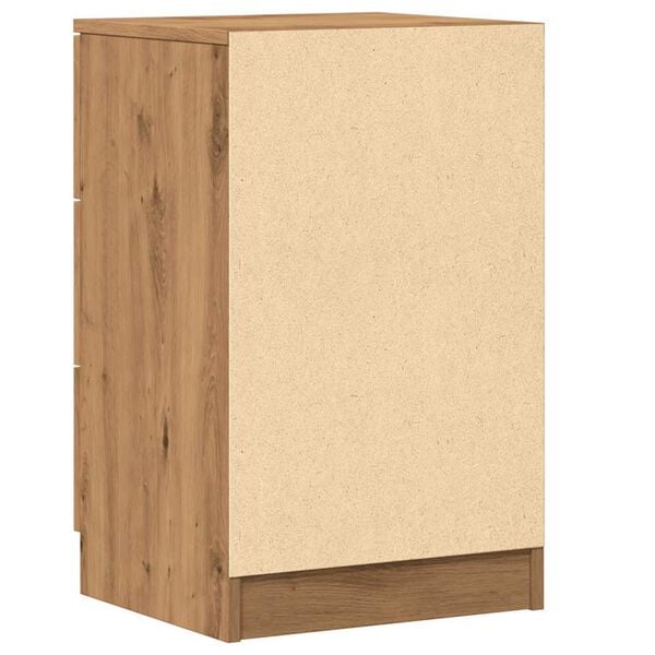 vidaXL Κομοδίνο Αρτισιανή Δρυς 40x36x65 εκ. από Επεξεργασμένο Ξύλο