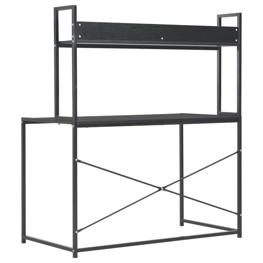 vidaXL Γραφείο Υπολογιστή Μαύρο 120 x 60 x 138 εκ.