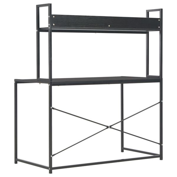 vidaXL Γραφείο Υπολογιστή Μαύρο 120 x 60 x 138 εκ.