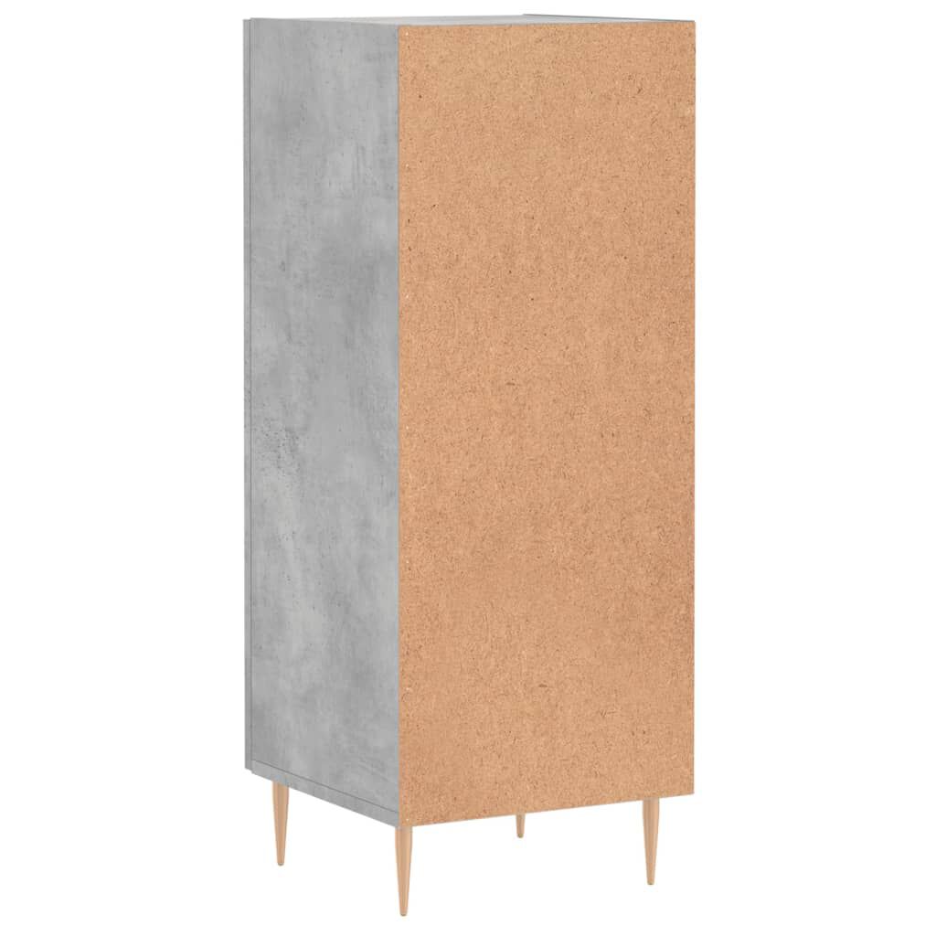 vidaXL Ντουλάπι Γκρι Σκυροδέματος 34,5x34x90 εκ. Επεξεργασμένο Ξύλο