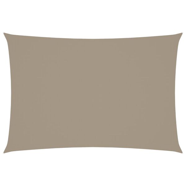 vidaXL Πανί Σκίασης Ορθογώνιο Taupe 3 x 5 μ. από Ύφασμα Oxford