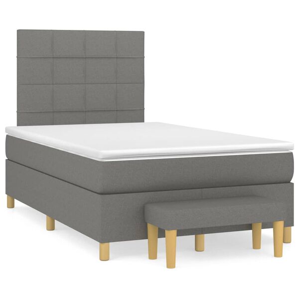 vidaXL &Kappa;&rho;&epsilon;&beta;ά&tau;&iota; Boxspring &mu;&epsilon; &Sigma;&tau;&rho;ώ&mu;&alpha; &Sigma;&kappa;&omicron;ύ&rho;&omicron; &Gamma;&kappa;&rho;&iota; 120x200 &epsilon;&kappa;. &Upsilon;&phi;&alpha;&sigma;&mu;ά&tau;&iota;&nu;&omicron;