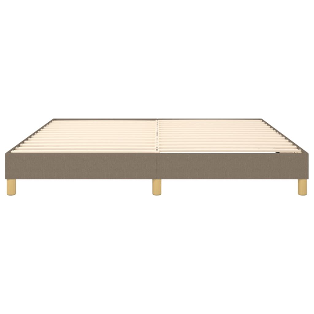 vidaXL Σκελετός Κρεβατιού Χωρίς Στρώμα Taupe 180x200 εκ. Υφασμάτινο