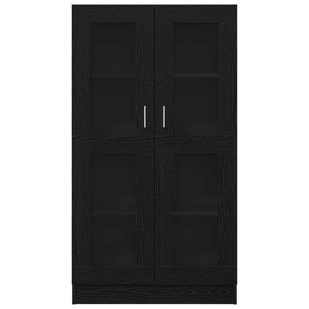 vidaXL Βιβλιοθήκη Μαύρη δρυς 82.5 x 30.5 x 150 cm Επεξεργασμένο ξύλο