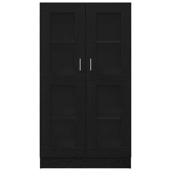 vidaXL Βιβλιοθήκη Μαύρη δρυς 82.5 x 30.5 x 150 cm Επεξεργασμένο ξύλο